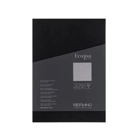 Fabriano&reg; Ecoqua Plus Dotted Glue-Bound Notebook Black {4}