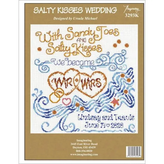 Imaginating Salty Kisses Wedding Counted Cross Stitch Kit {1}