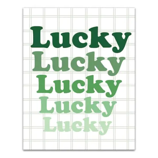 Lucky Stack Canvas Wall Art {1}