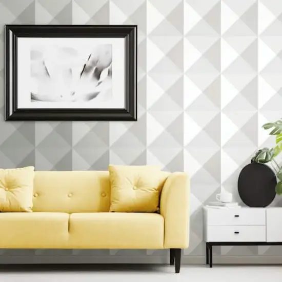 RoomMates Origami Peel & Stick Wallpaper Gray {7}