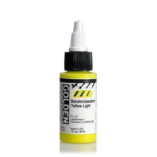 Golden&reg; High Flow Acrylics, 1oz. Benzimidazolone Yellow Light {1}