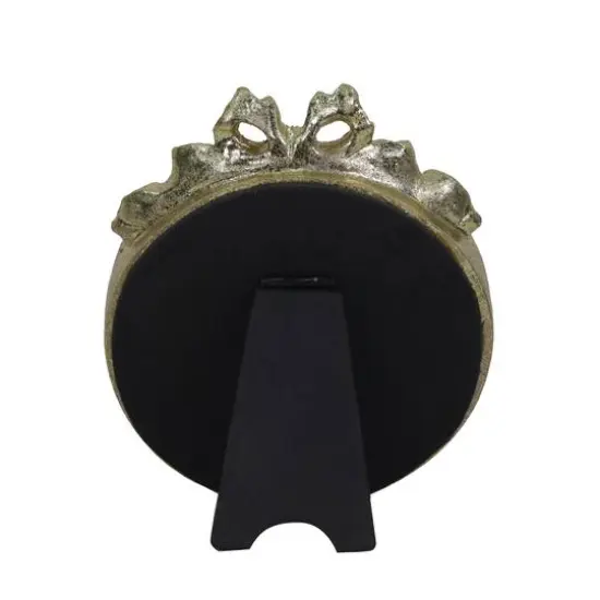 5" Gold Bow Round Tabletop Mirror by Ashland&reg; {3}