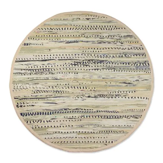 DII&reg; Taupe Round Rag Rug, 3ft. {1}