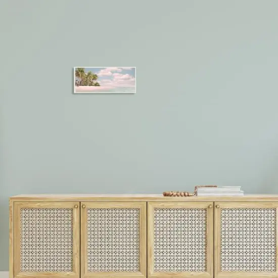 Stupell Industries Clear Water Tropical Beach Coast Sun Bleached Photography,7" x 17" {3}