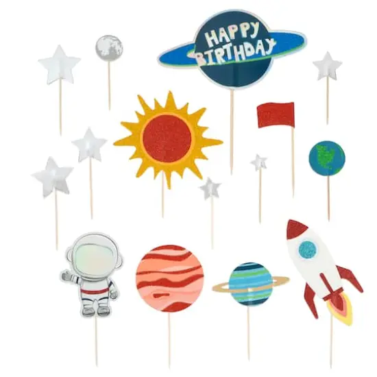 Outer Space Birthday Cake Topper Set by Celebrate It&reg; {1}