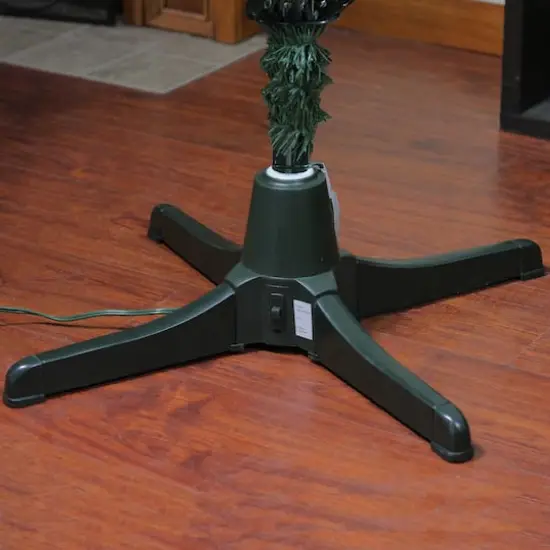 19" Green 360 Degree Rotating Tree Stand for 7.5ft. Artificial Trees {4}