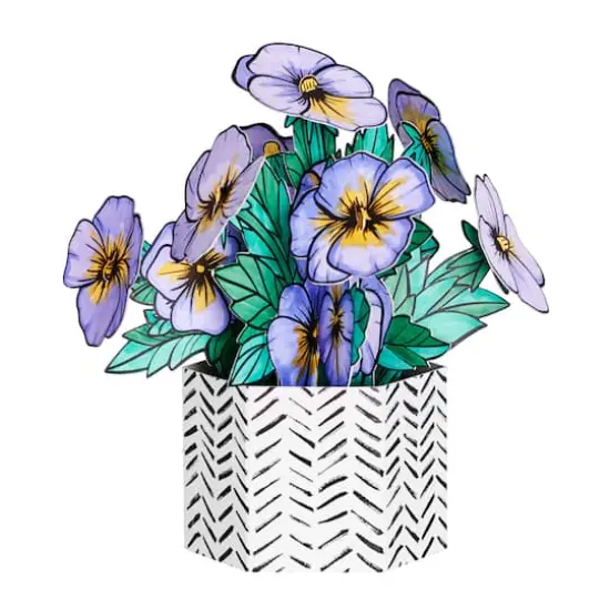 Faber-Castell&reg; Pansies Pop Up Coloring Bouquet {6}
