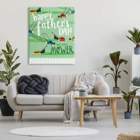Stupell Industries Happy Father's Day Lawn Mowers Canvas Wall Art {3}
