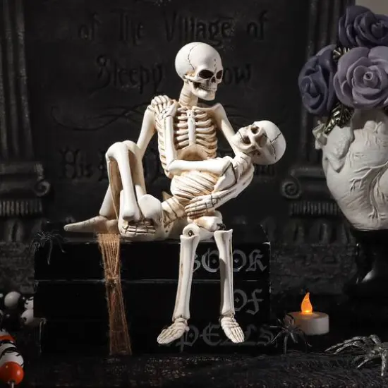 9.5" Skeleton Couple Hug Tabletop D&eacute;cor by Ashland&reg; {3}