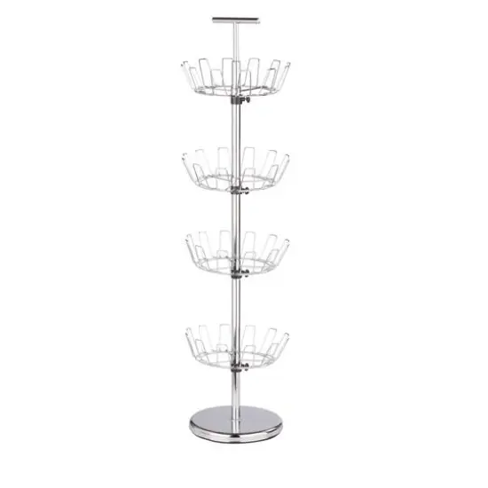 Honey Can Do 4-Tier Chrome Shoe Tree {3}