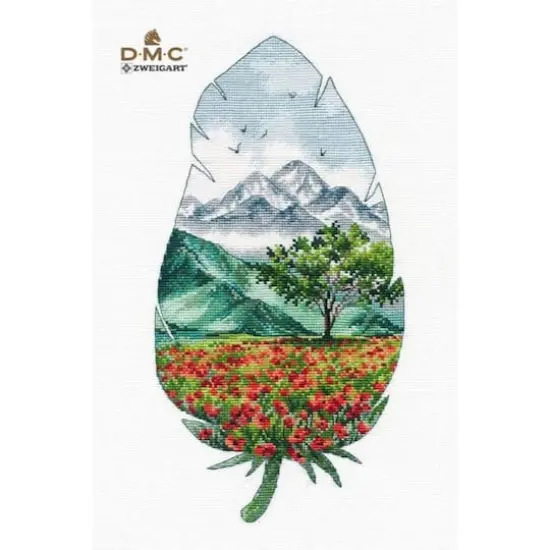 Oven Mountain Landscape - 3 Cross Stitch Kit {1}
