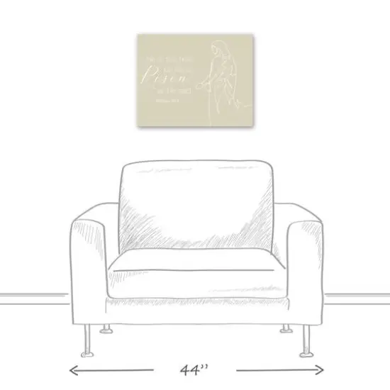 Risen Bible Jesus 2 16" x 20" Canvas Wall Art {6}