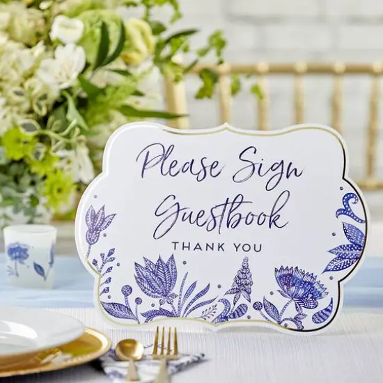 Kate Aspen&reg; Blue Willow D&eacute;cor Sign Kit {8}