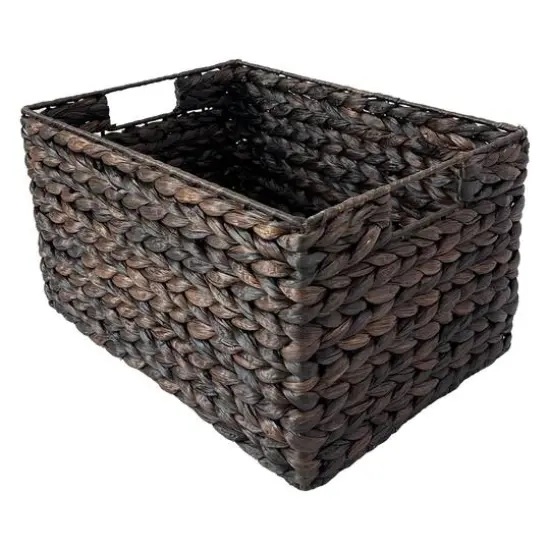 Large Espresso Rectangle Woven Basket by Ashland&reg; {1}