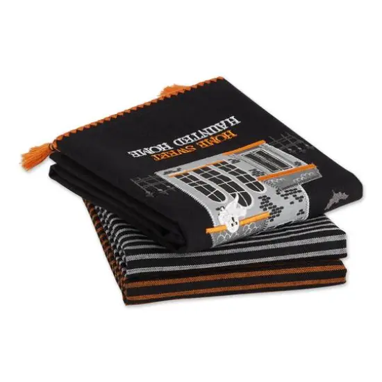 DII&reg; Home Sweet Haunted Home Dishtowel Set {3}