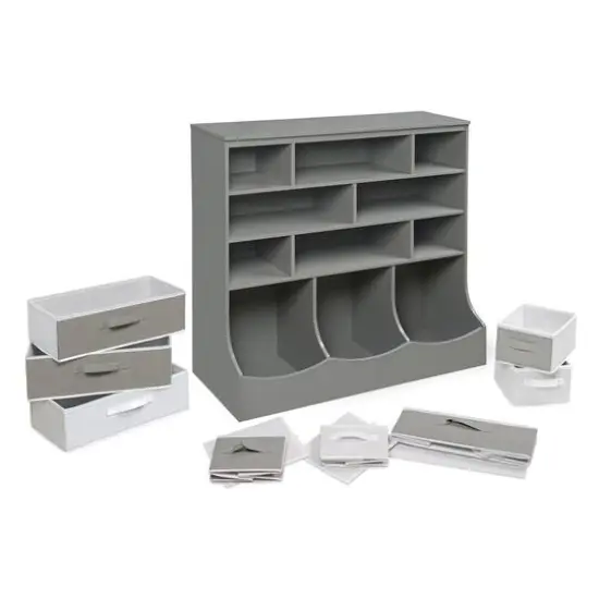 Badger Basket Gray Baskets & Bins Storage Station {5}