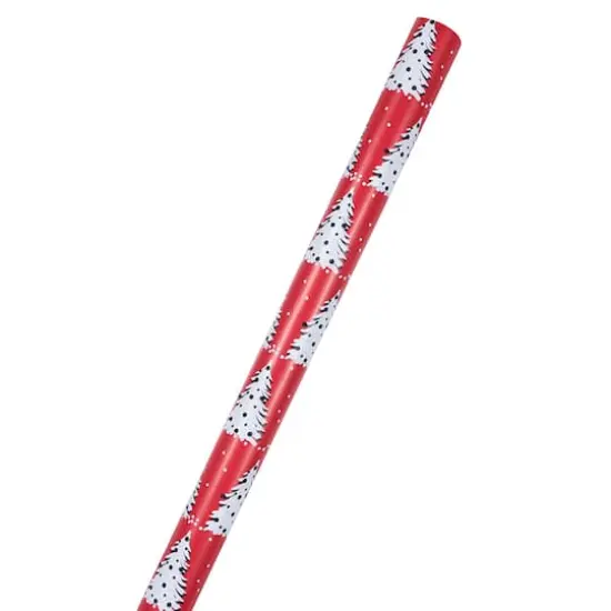 JAM Paper Painted Christmas Trees Gift Wrap {1}