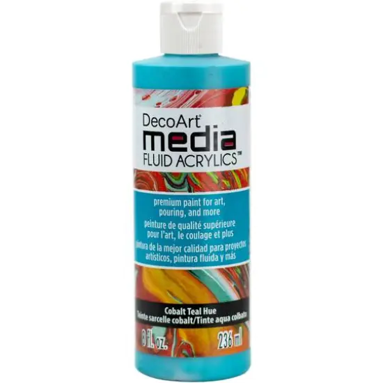 DecoArt&reg; Media Fluid Acrylics&trade; Turquoise Paint, 8oz. {1}