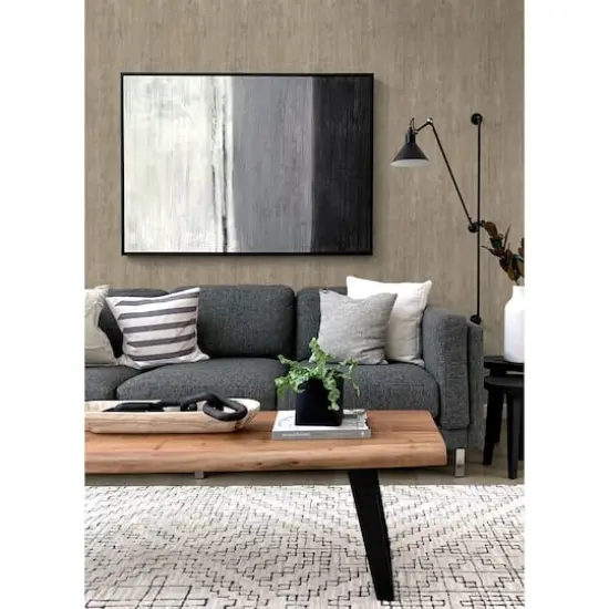 RoomMates Taupe Dimensional Natural Wood Peel & Stick Wallpaper {3}