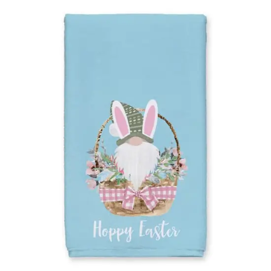 Gnome Bunny Basket Tea Towel Set {3}