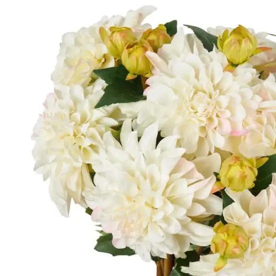 30" White Dahlia Artificial Flower Stem, 8ct. {5}
