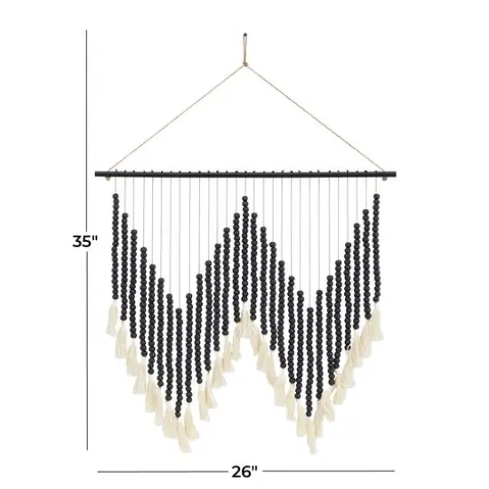 35" Mahogany Traditional Wall D&eacute;cor Black {7}