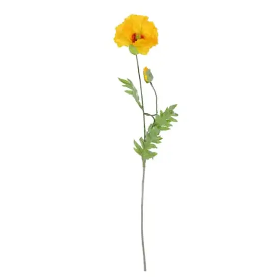 6 Pack: Yellow Poppy Stem {4}