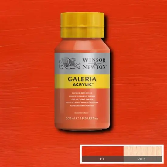 Winsor & Newton&trade; Galeria Acrylic&trade;, 500mL Cadmium Orange Hue {4}