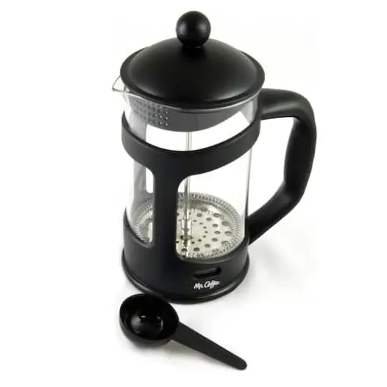 Mr. Coffee Brivio 28oz. Glass French Press Coffee Maker with Plastic Lid {1}