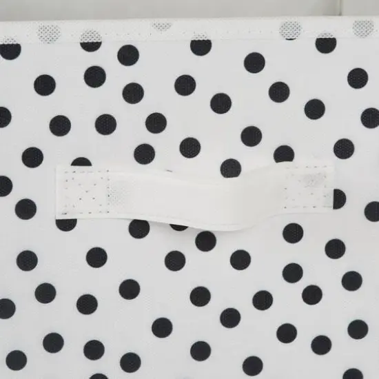 DII&reg; 11" Black & White Dots Storage Cube, 2ct. {5}