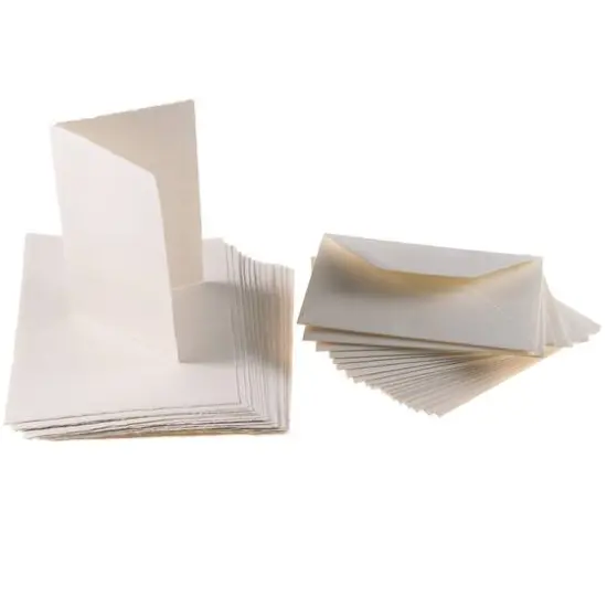 Fabriano 3.3" x 5.1" Medioevalis White Cards & Envelopes, 20ct. {7}