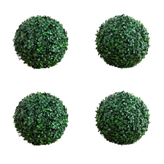 8in. UV Resistant Artificial Boxwood Ball (Indoor/Outdoor) - Set of 4 {1}