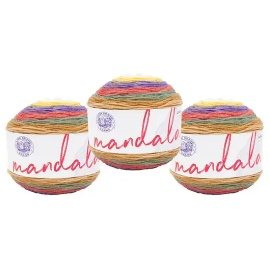 3 Pack Lion Brand&reg; Mandala&reg; Yarn Moomba {1}