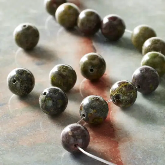 Dragon Blood Round Beads by Bead Landing&trade;, 10mm {3}