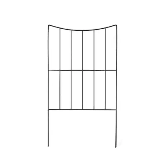 NEX&trade; 24" Black Lower Arc Garden Fence, 10ct. {1}