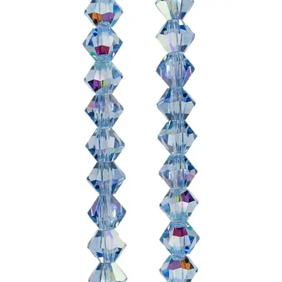Preciosa Glass Crystal Bicone Beads, 4mm by Bead Landing&trade; Light Sapphire AB {1}