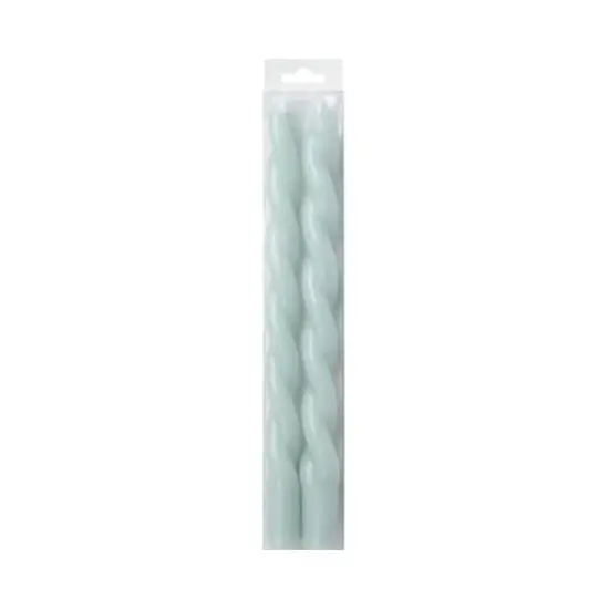 10" Unscented Twist Taper Candles, 2ct. by Ashland&reg; Light Blue {1}