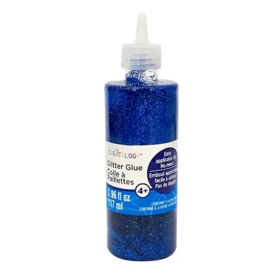 3.96oz. Glitter Glue by Creatology&trade; Royal Blue {1}