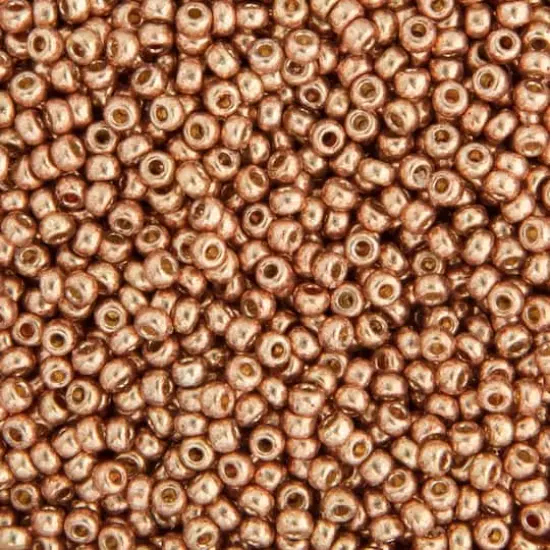 Miyuki&reg; 11/0 Glass Seed Beads, 22g Galvanized Duracoat Champagne {1}