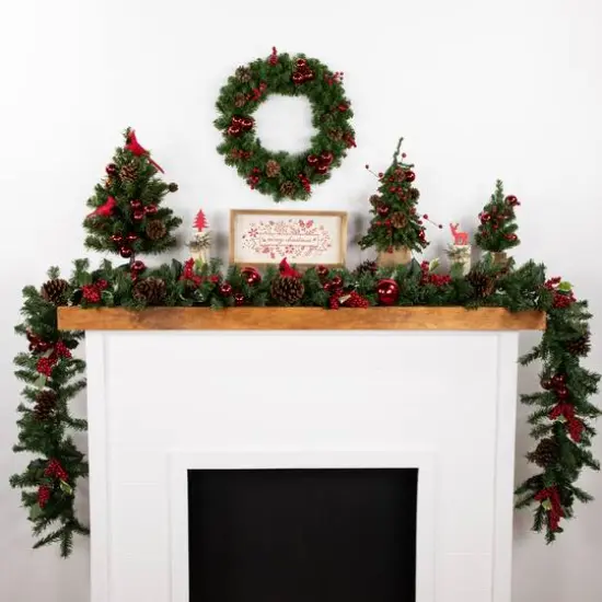 9ft. Artificial Christmas Canadian Pine Garland {5}