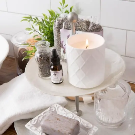 European Soaps Lavender Ceramic Jar Candle {7}