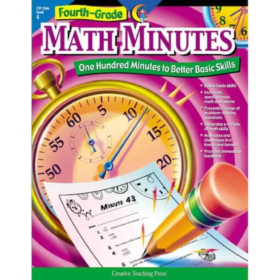 Creative Teaching Press&reg; Math Minutes Workbook, Grade 4 {1}