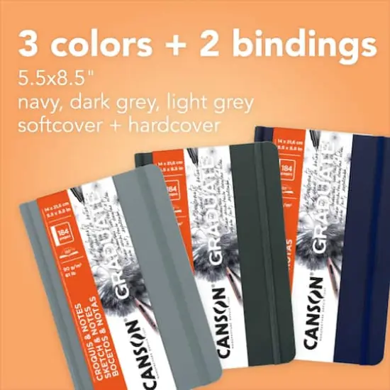 Canson&reg; 5.5" x 8.5" Graduate Sketch & Notes Book {5}