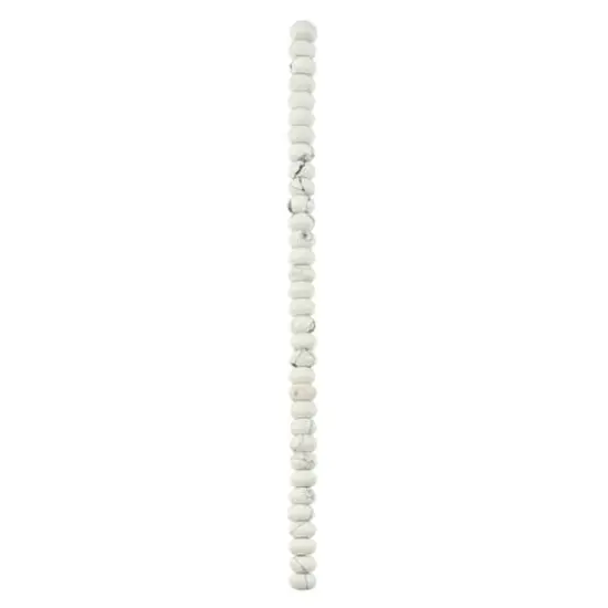White Howlite Rondelle Beads, 8mm by Bead Landing&trade; {4}
