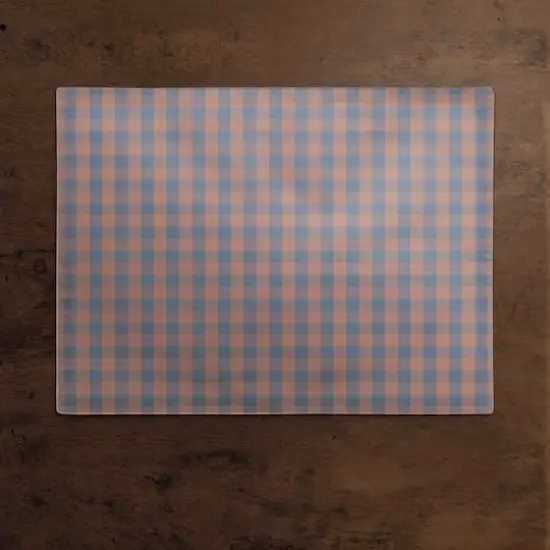 Plaid Cotton Twill Placemat Maroon {3}
