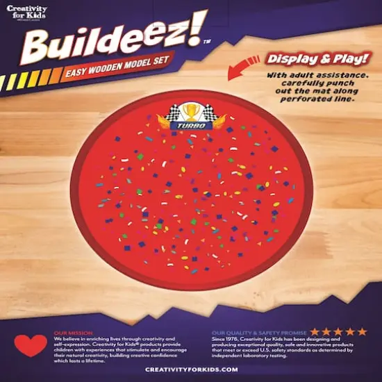 Creativity for Kids&reg; Buildeez!&trade; Blaze Race Car Wooden Model Set {9}