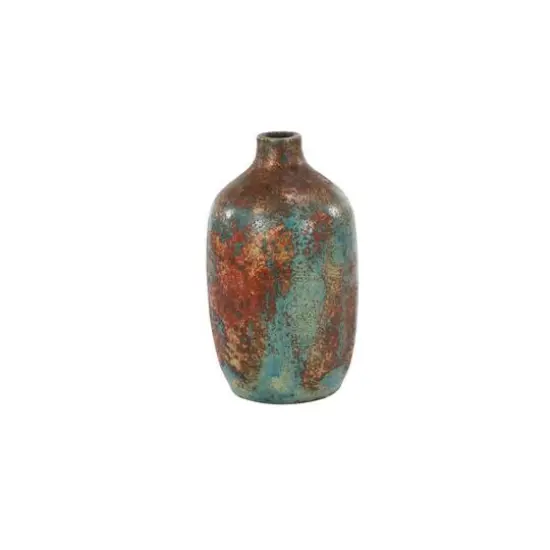 Multicolored Ceramic Rustic Vase {1}