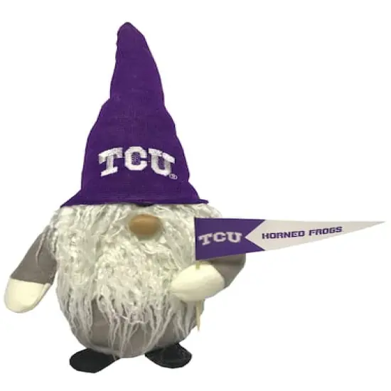 Santa's Workshop 12" College Football Gnome Texas Christian Horned Frogs {1}
