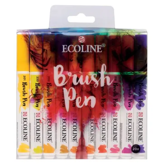 Ecoline&reg; Liquid Watercolour Brush Pen 20 Color Set {1}