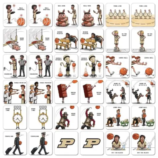 College Team Licensed Memory Match Game Purdue Boilermakers {4}
